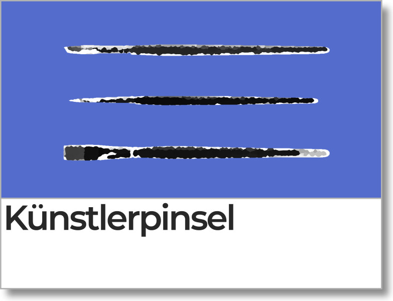 Aquarellpinsel-Set, 4 Stück Künstler-Pinsel Aquarellpinsel Aus