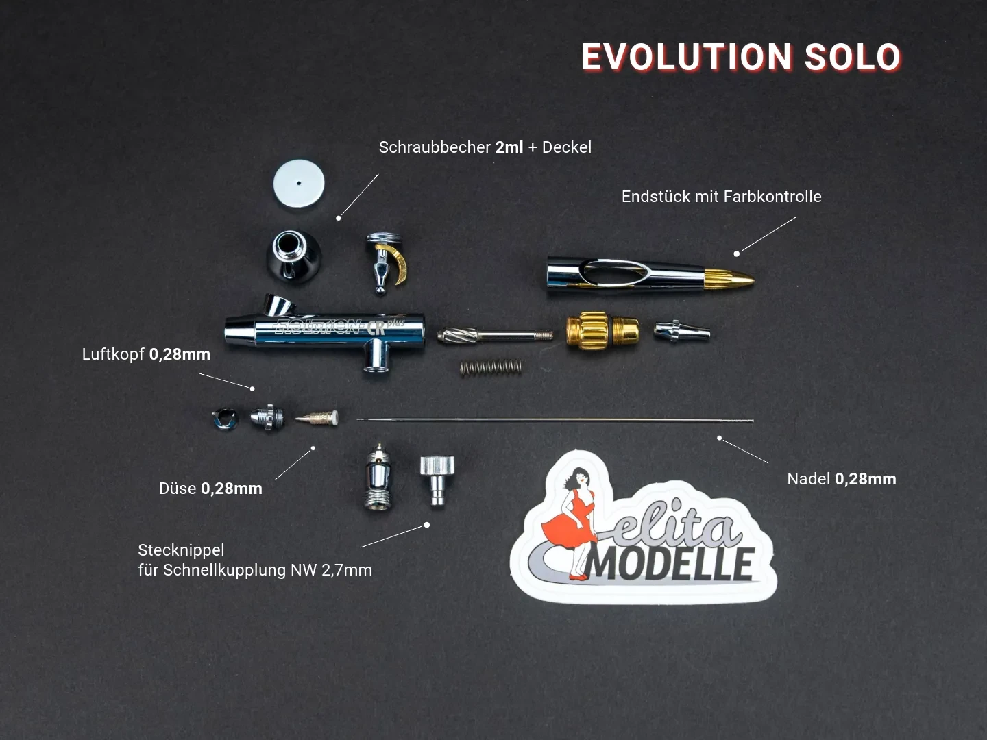 Evolution Airbrush Solo 0,28 Explosion