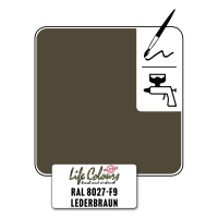 Life Colours RAL 8027-F9 Lederbraun matt 24 ml
