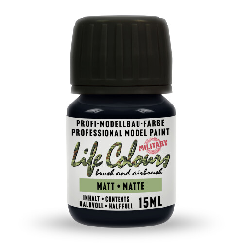 Life Colours RAL 9021-F9 Teerschwarz matt 15 ml