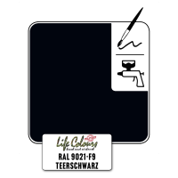 Life Colours RAL 9021-F9 Teerschwarz matt 15 ml