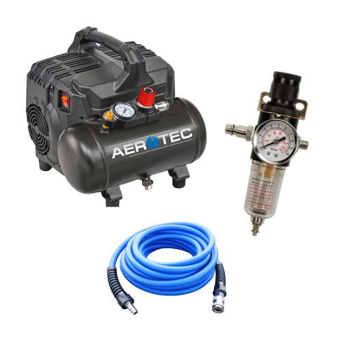 Airbrush Kolbenkompressor Supersil 6 Bundle