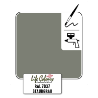 Life Colours RAL 7037 Staubgrau matt 15 ml