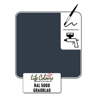 Life Colours RAL 5008 Graublau matt 15 ml