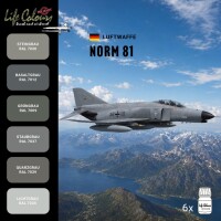 Life Colours Farb-Set Luftwaffe Tarnschema Norm 81 | F-4F...