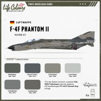 Life Colours Farb-Set Luftwaffe Tarnschema Norm 81 | F-4F...