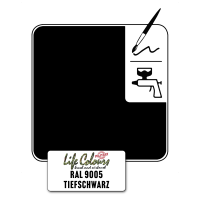 Life Colours RAL 9005 Tiefschwarz matt 15 ml