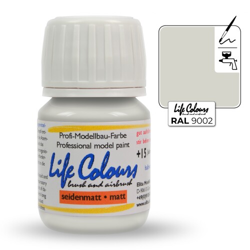 Life Colours RAL 9002 Grauweiß